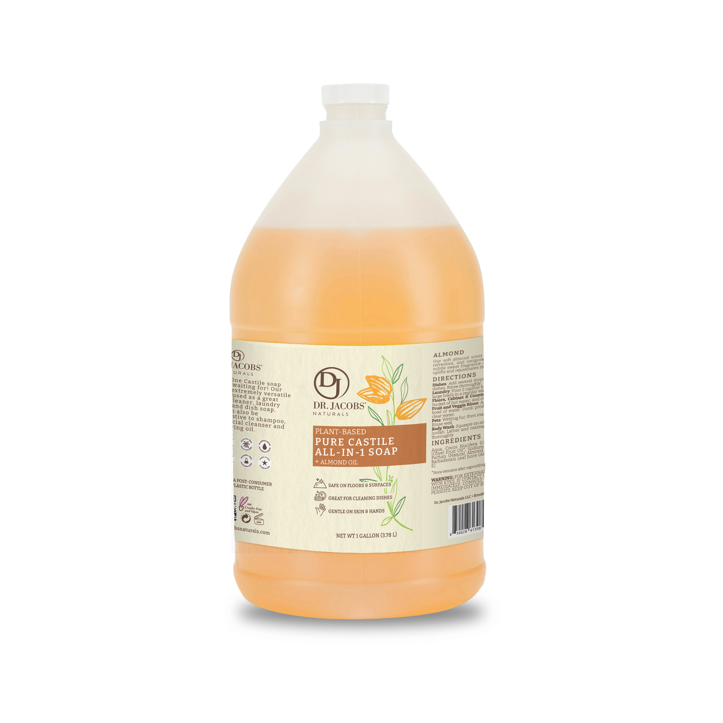 Almond All in 1 Castile Soap by Dr. Jacobs Naturals