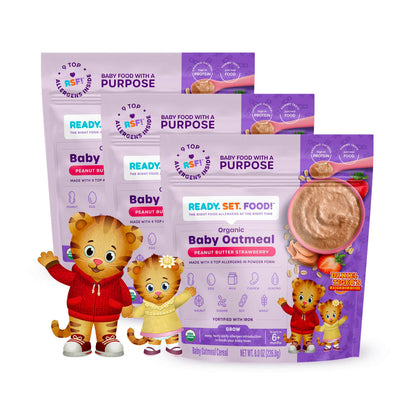 Organic Baby Oatmeal - Daniel Tiger Peanut Butter Strawberry