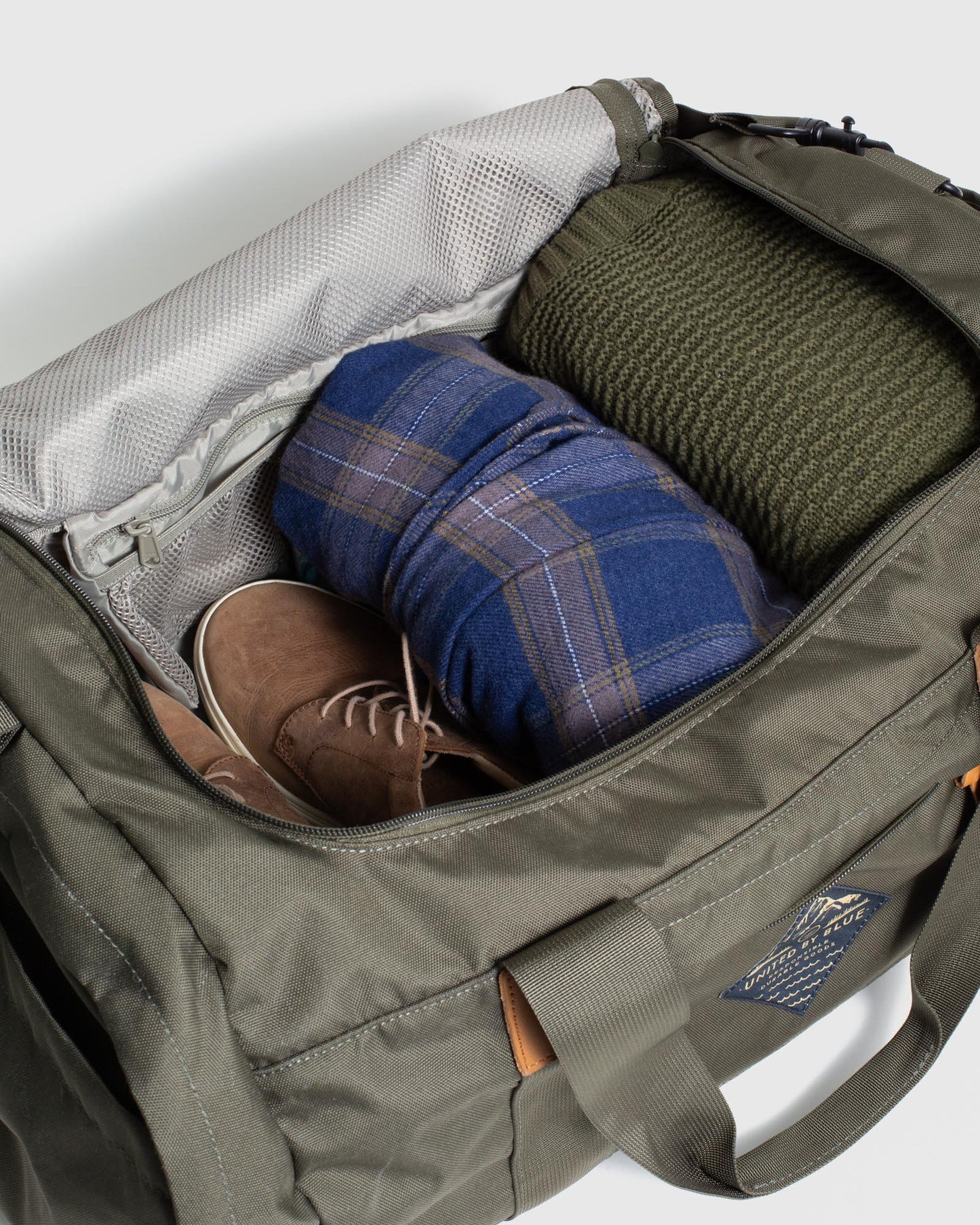 55L Carry-On Duffle - Black, Olive by United By Blue