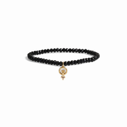 Woman Power Onyx Beaded Bracelet