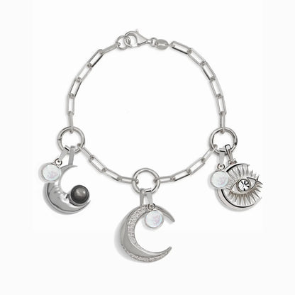 Triple Moon Charm Bracelet