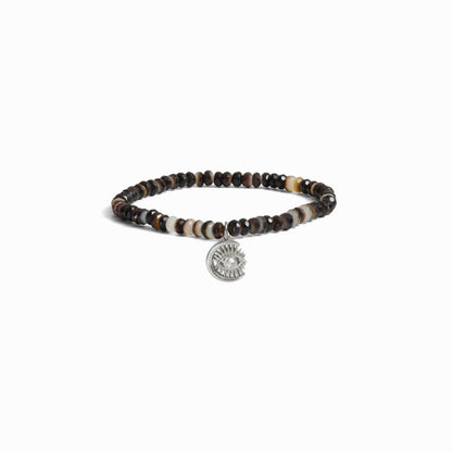 Watchful Moon Eye Beaded Bracelet