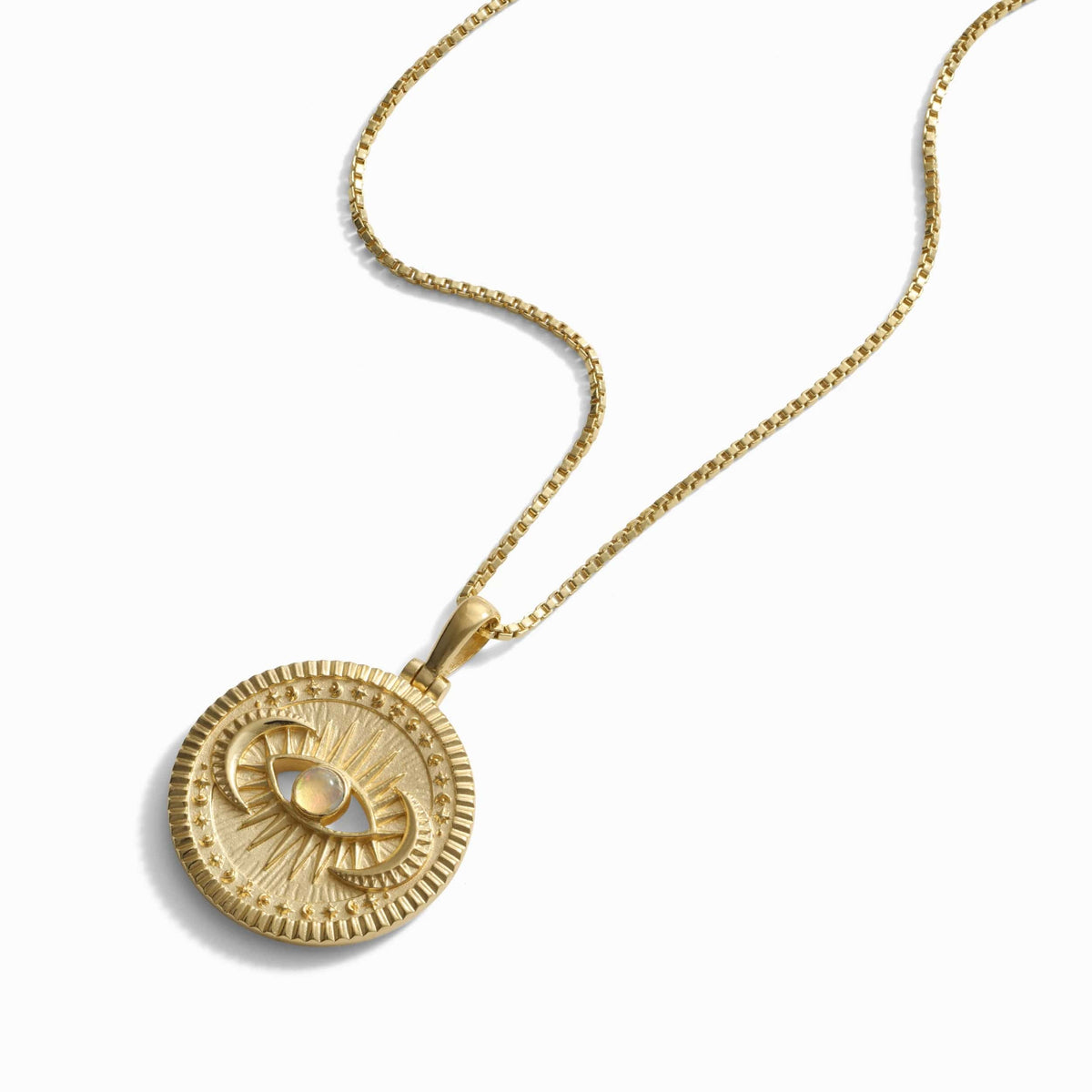 Cosmic Eye Coin Necklace