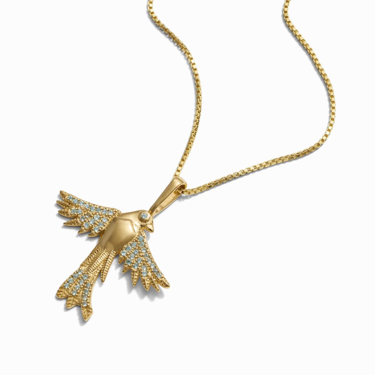 Suffragist Bluebird Necklace