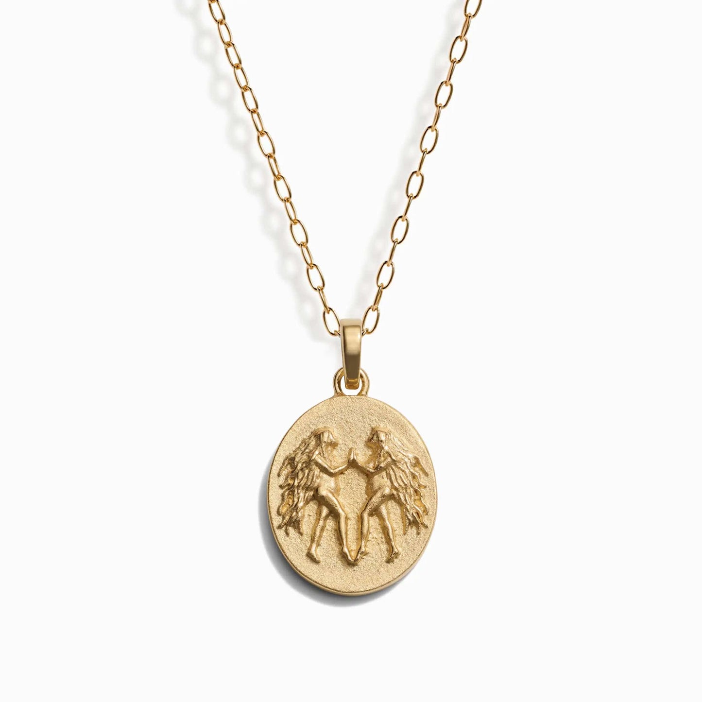 Zodiac Goddess Pendant + Mini Paperclip Chain