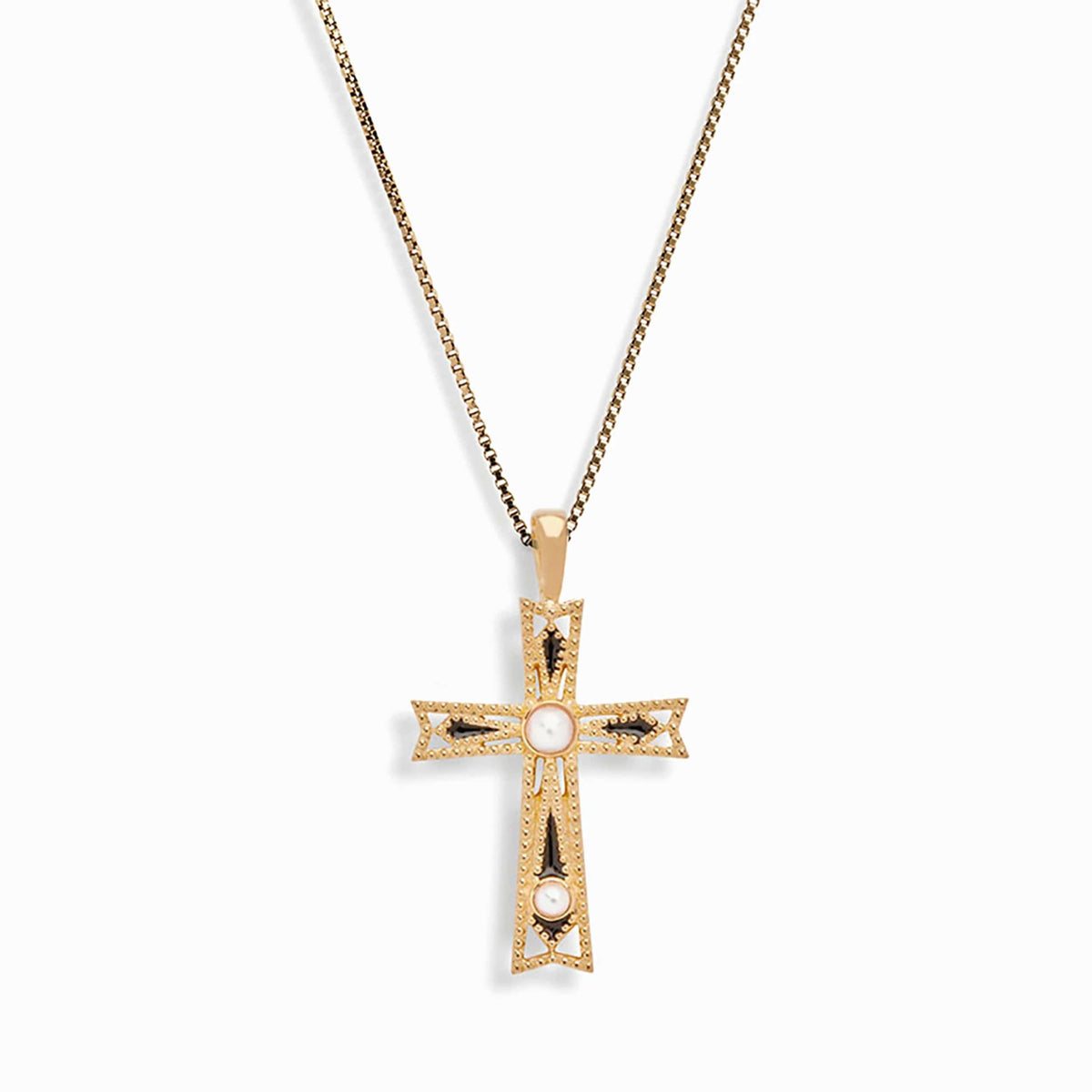 Enamel Cross Necklace