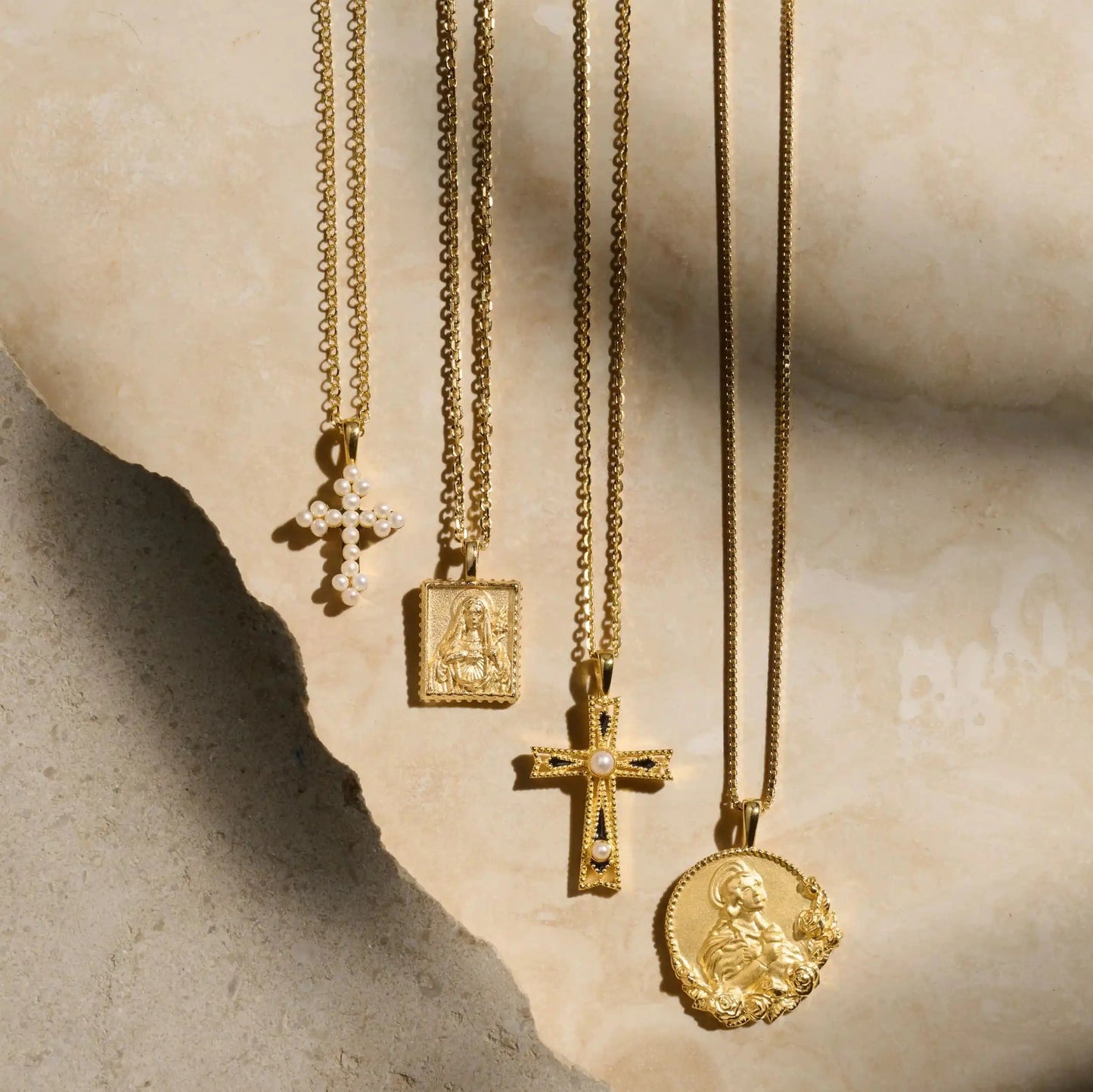 Enamel Cross Necklace