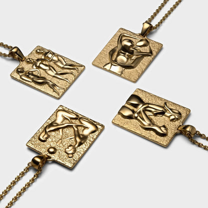 Le Duo "The Duo" Embrace Necklace