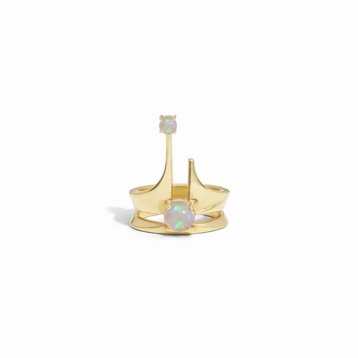 Opal Crown Ring