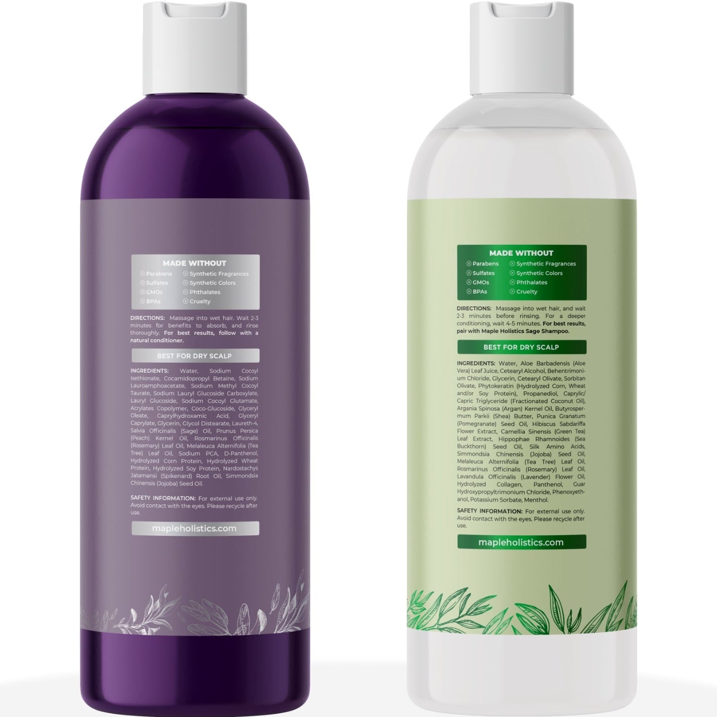 Sage Shampoo and Tea Tree Conditioner Set