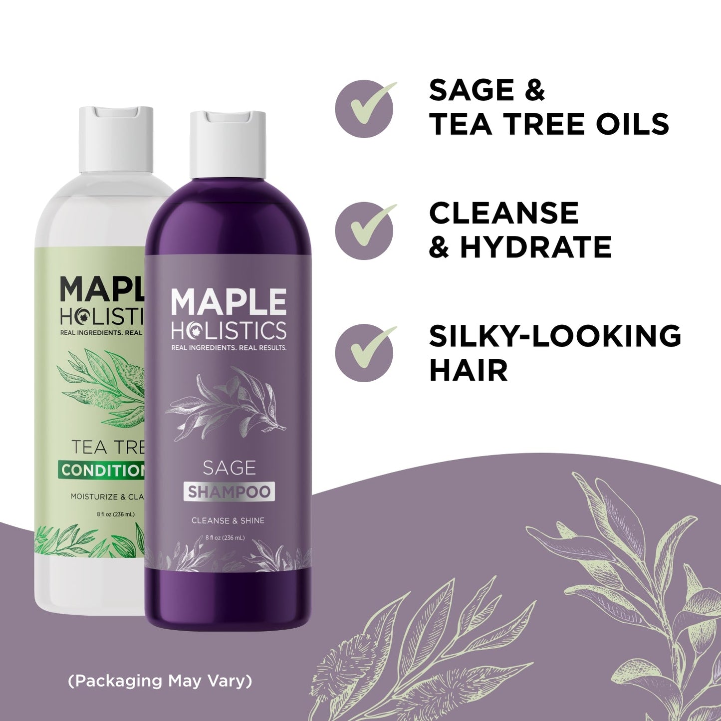 Sage Shampoo and Tea Tree Conditioner Set