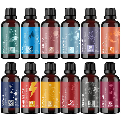 Essential Oil Blends Set Pack of 12