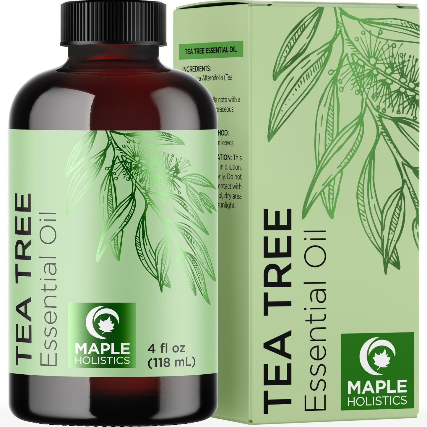 Maple Holistics Pure Tea Tree Essential Oil Pure Tea Tree Oil for Hair Skin and