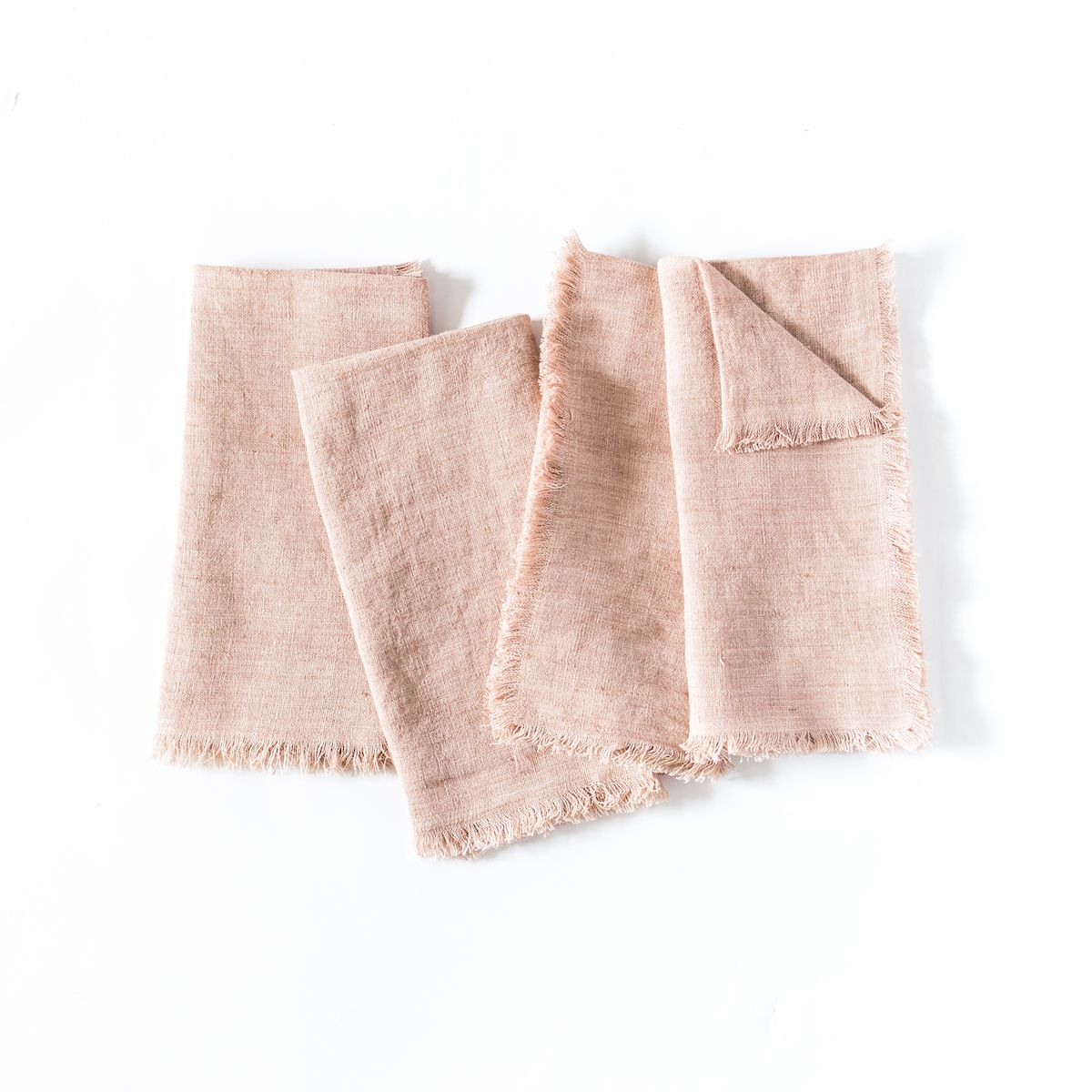 Stone Washed Linen Dinner Napkins by Creative Women