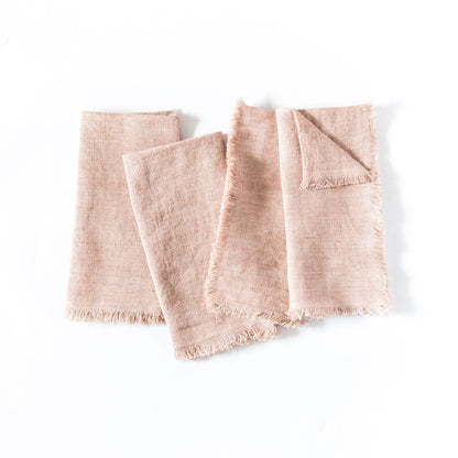 Stone Washed Linen Dinner Napkins by Creative Women