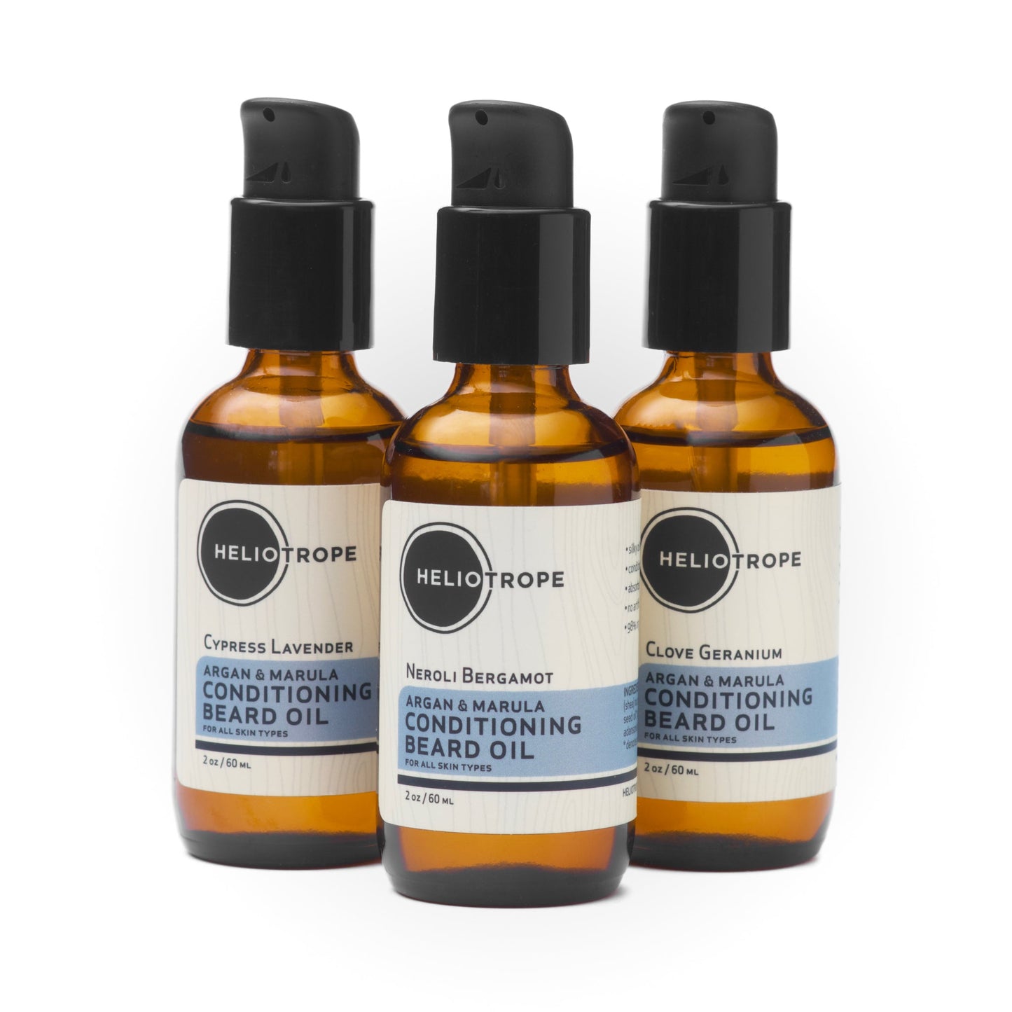 Argan & Marula Conditioning Beard Oil by Heliotrope San Francisco