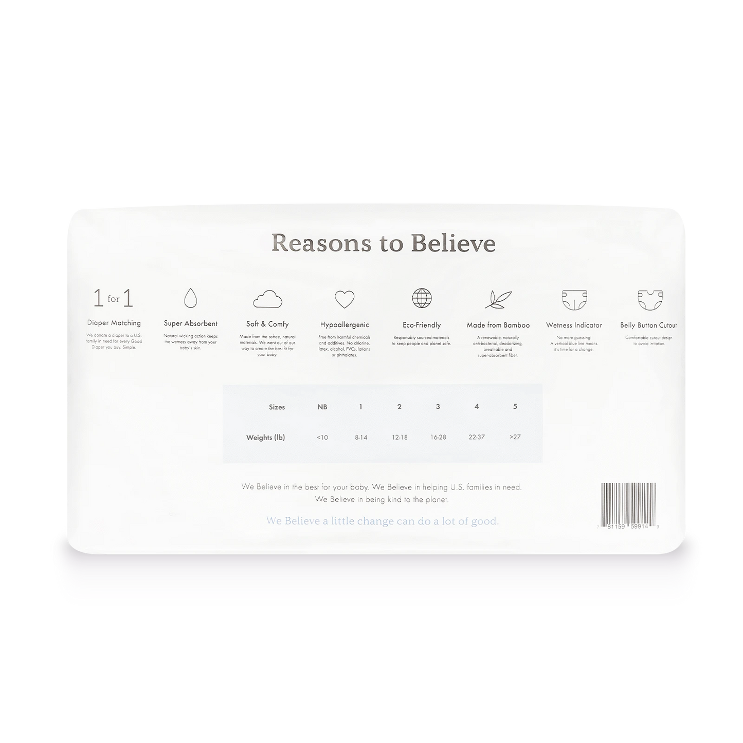 Gift: The Believe Diaper Pack