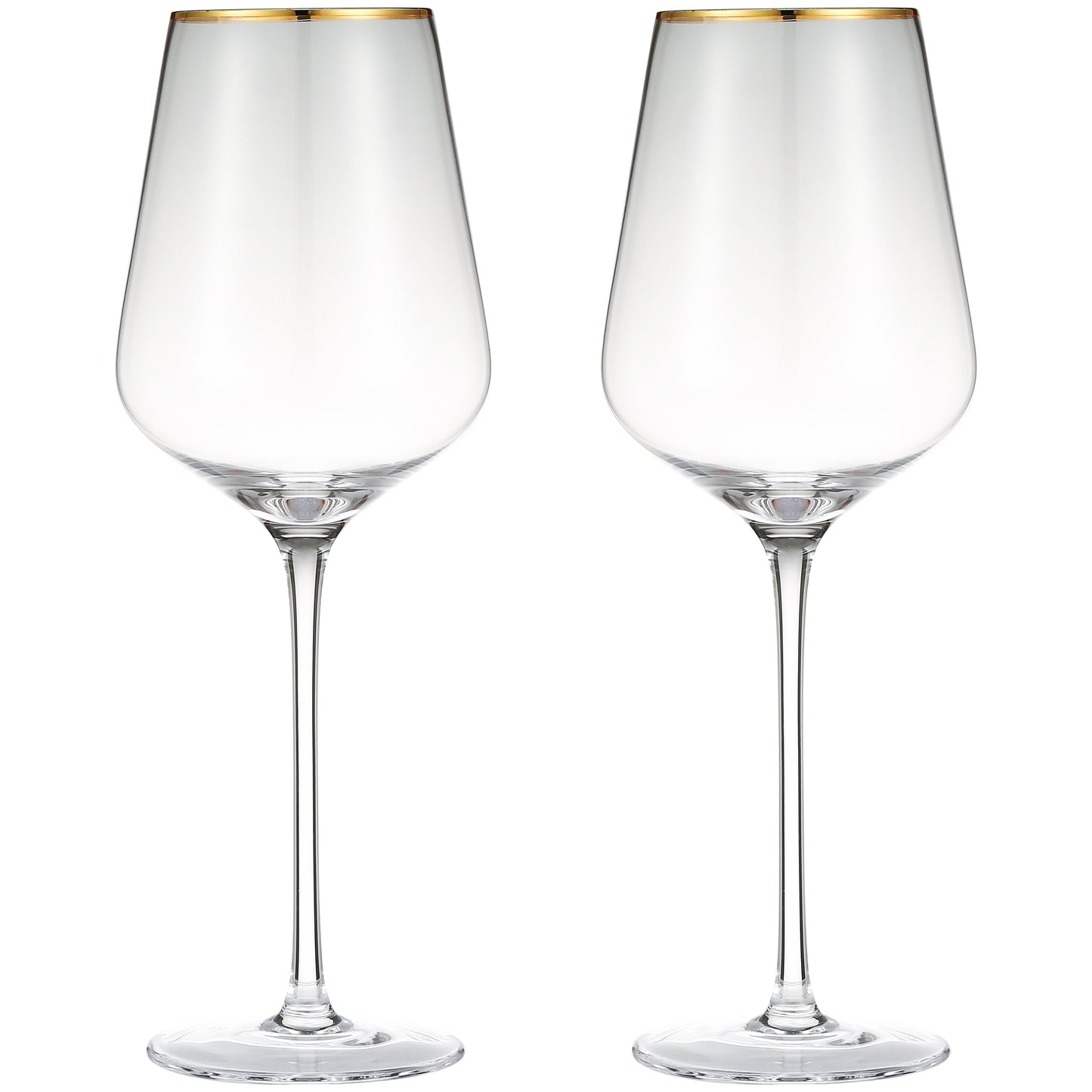 Berkware Wine Glasses - Luxury Crystal Long Stem Toasting Glasses - Set of 4