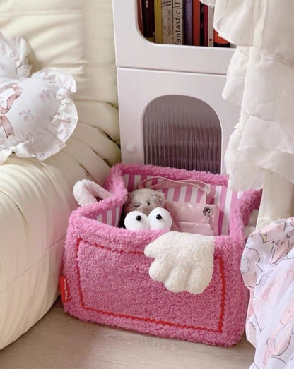 Whimsical Eclectic Big Eyes Plush Cute Laundry Storage Baskets - Laundry Bag for Kids Children