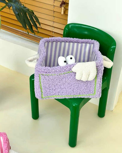 Whimsical Eclectic Big Eyes Plush Cute Laundry Storage Baskets - Laundry Bag for Kids Children