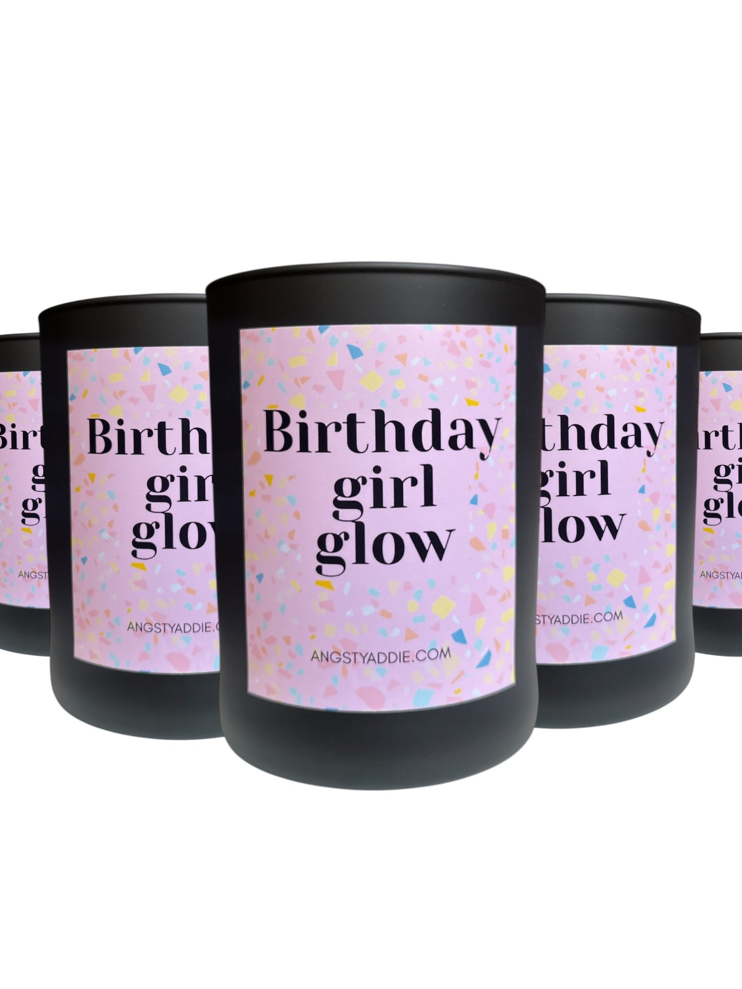 Birthday Girl Glow candle by Angsty Addie