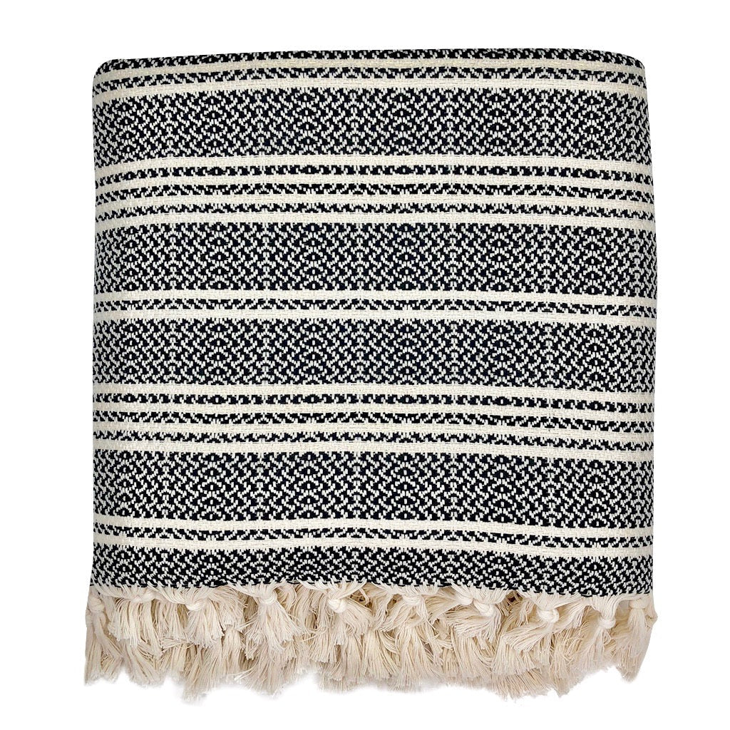 Woven Stripe Turkish Throw by SLATE + SALT