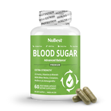 Blood Sugar Supplement, Advanced Formula For Energy Balance, Immunity & Overall Health, 60 Vegan Capsules by NuBest Nutrition®