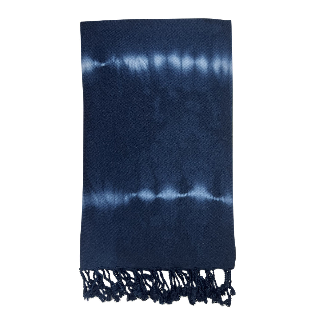 Navy Tie Dye Turkish Beach Towel by SLATE + SALT