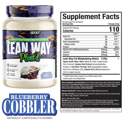 Musclesport Lean Way Plant'd Vegan Protein