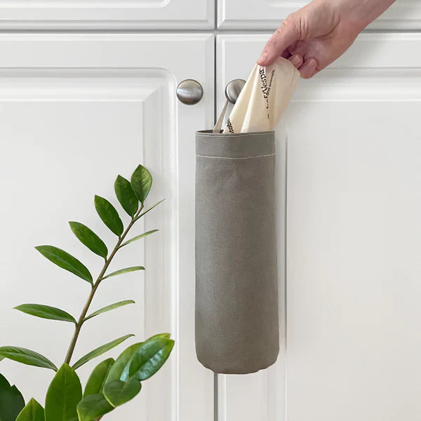 Cat Litter Bag Holder in Natural Cotton Canvas