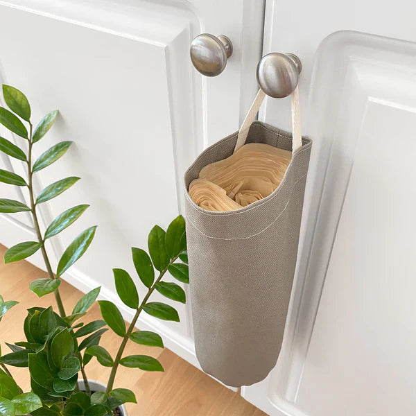 Cat Litter Bag Holder in Natural Cotton Canvas