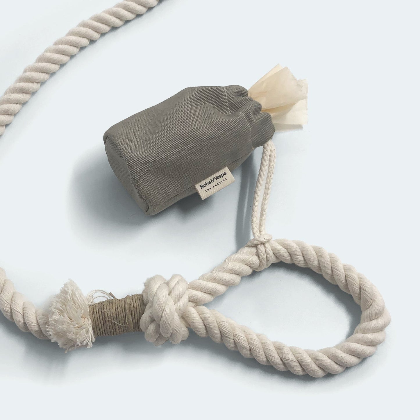 Cloth Dog Poop Bag Holder in Cotton Canvas