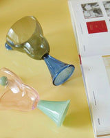 Hand Blown Bonbon Martini Glasses - Unique Whimsical Eclectic Coloured Cocktail Glasses