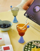 Hand Blown Bonbon Martini Glasses - Unique Whimsical Eclectic Coloured Cocktail Glasses