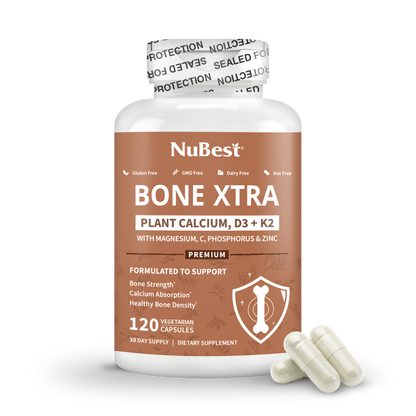 Bone Xtra, Plant-Based Formula for Teens & Adults, 120 Vegan Capsules by NuBest Nutrition®