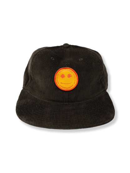 BROWN CORDUROY SMILE HAT