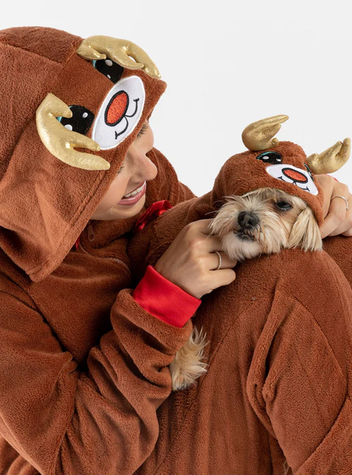 Buy One Dog Onesie Reindeer Get Free Human Matching