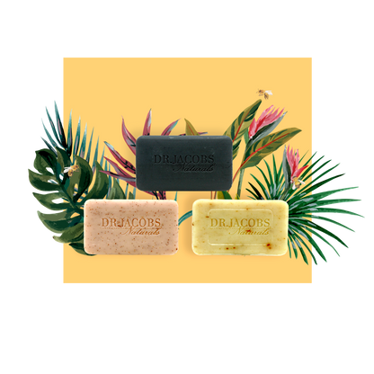 Soothe + Detox Exfoliating Pure Castile Bar Soap Set by Dr. Jacobs Naturals