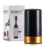 Cheer Collection Automatic Vacuum Wine Bottle Stopper, Vacuum Wine Preserver, Battery Operated Wine Saver with Intelligent LED Display to Keep Wine Fresh