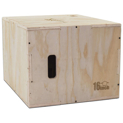 3-in-1 Wood Plyometric Jump Box for Cross Training Workouts by Jupiter Gear