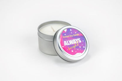 Tin Soy Candle - Scented with Bergamot and Lavender Essential oils