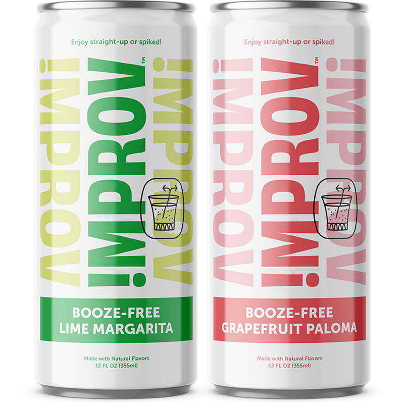 Booze-Free Tequila Pack 16 pack by IMPROV Booze-Free Cocktails