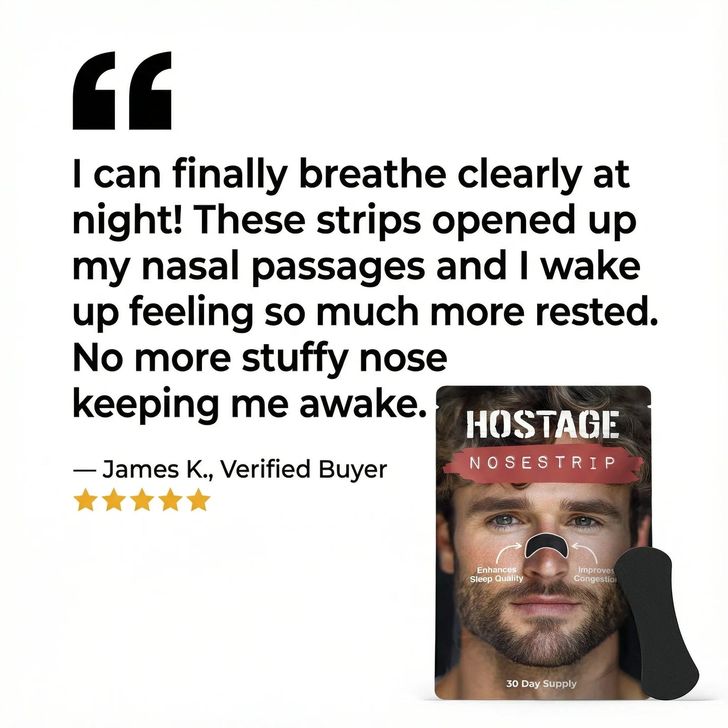 Hostage Nose Strips: 1/3/6/12 Month Supplies