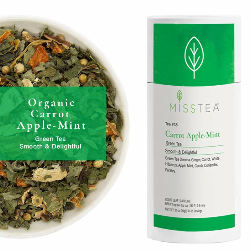 Organic Green tea - Carrot Apple Mint