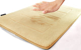 Memory Foam Bath Mat in Tan, 17 x 24 in by The Everplush Company