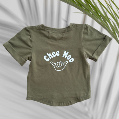 Chee Hoo Forest Green Pocket Tee