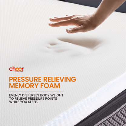 Cheer Collection 2 Inch Gel Infused Memory Foam Bed Topper with Washable Bamboo Cover