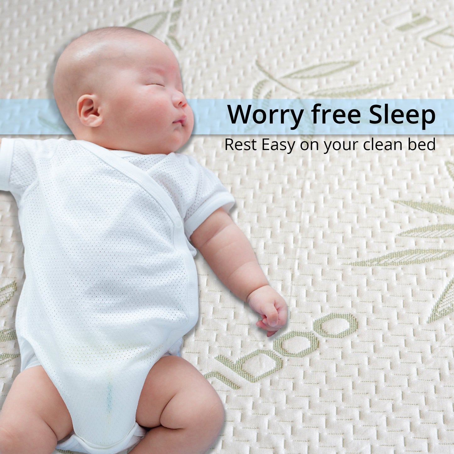 Cheer Collection Bamboo Waterproof Mattress Protector, Full