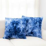 Cheer Collection Faux Fur Throw Pillow Set - Ultra Soft and Cozy, Elegant Home Decor, Stylish Accent Pillows - 18" x 18", - Set of 2