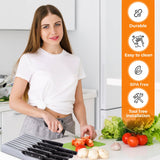 Cheer Collection Kitchen Drawer Knife Organizer - Space Saving Tray to Keep Knives Organized